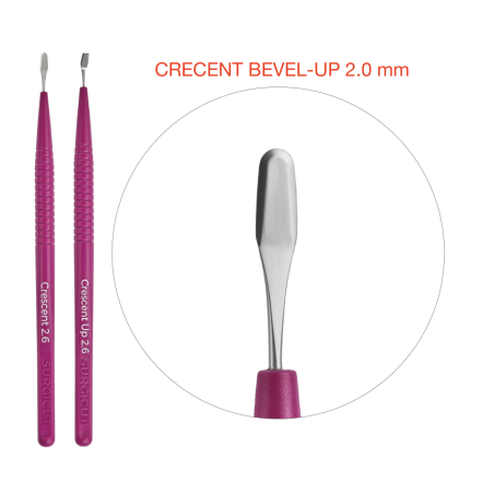 SURGICUT STERILE CRECENT BEVEL-UP 2.0 mm (10x)
